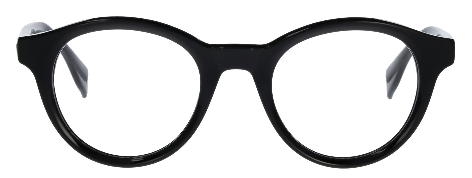 Das Bild zeigt die Eyebar Brille Marseille in schwarz von vorne.